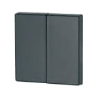 Eaton Electric - Dobbel vippe antrasitt 55x55mm - CWIZ-02/04