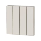 Eaton Electric - 4-felts vippe krem 55x55mm - CWIZ-04/02