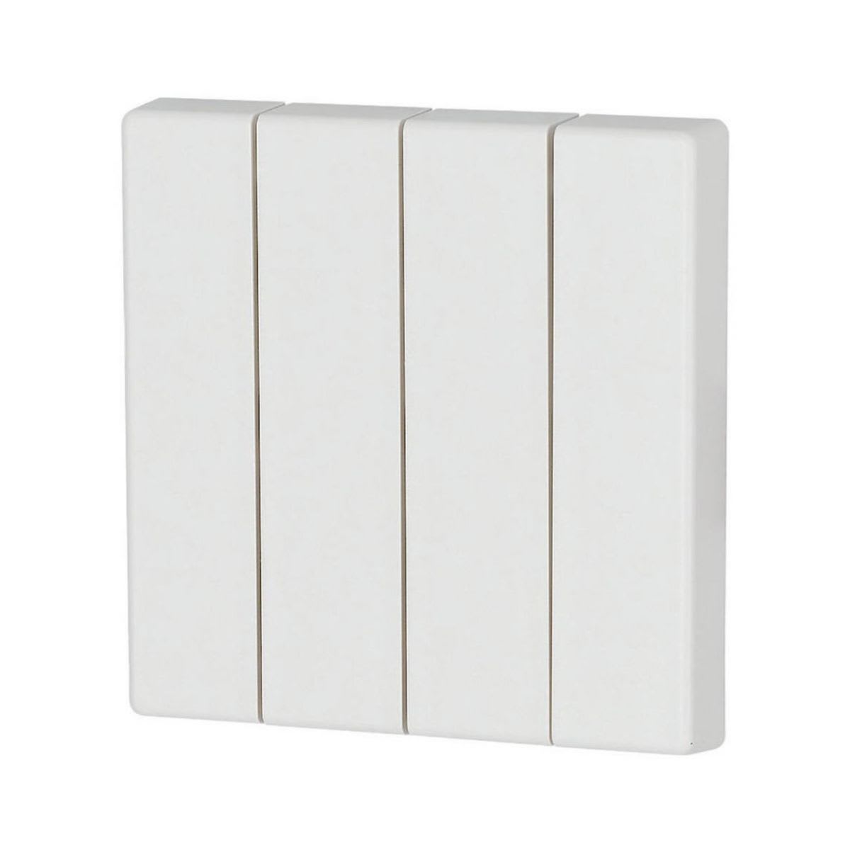 Eaton Electric - 4-felts vippe ren hvit 55x55mm - CWIZ-04/01