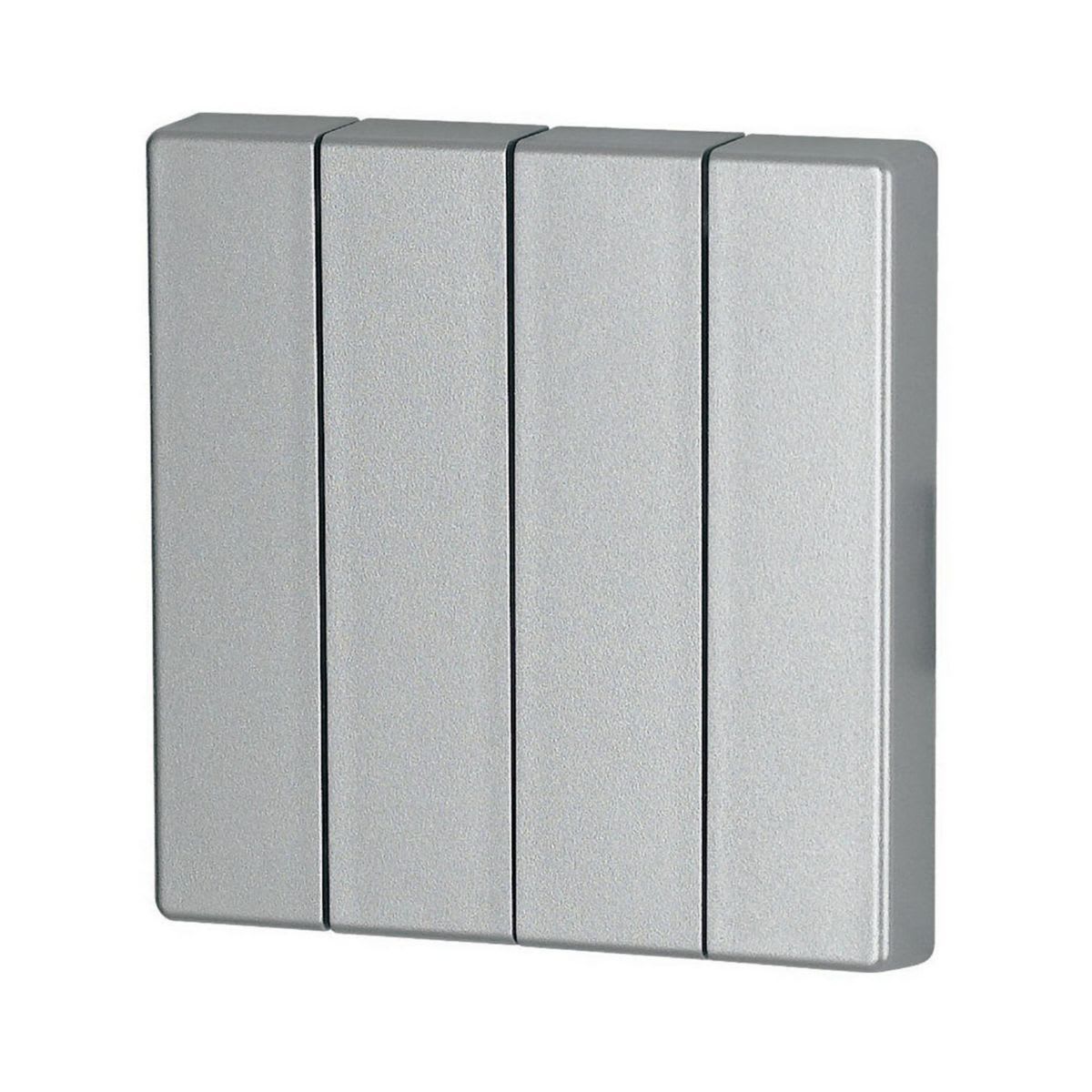 Eaton Electric - 4-felts vippe sølv 55x55mm - CWIZ-04/03