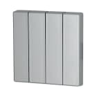 Eaton Electric - 4-felts vippe sølv 55x55mm - CWIZ-04/03