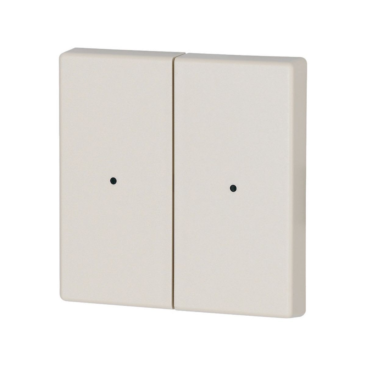 Eaton Electric - Dobbel vippe krem 55x55mm LED - CWIZ-02/02-LED