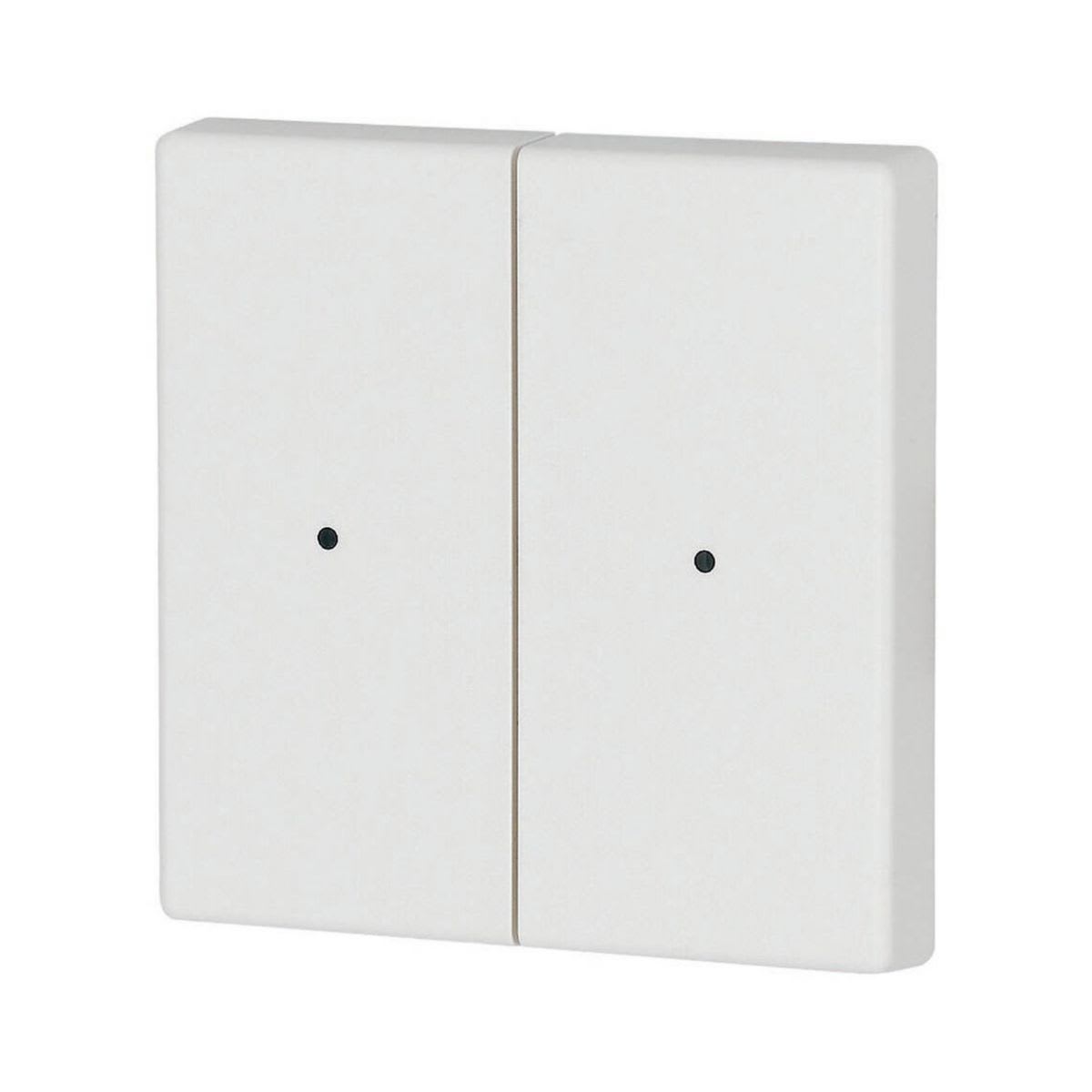 Eaton Electric - Dobbel vippe ren hvit 55x55mm LED - CWIZ-02/01-LED