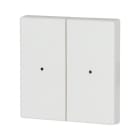 Eaton Electric - Dobbel vippe ren hvit 55x55mm LED - CWIZ-02/01-LED