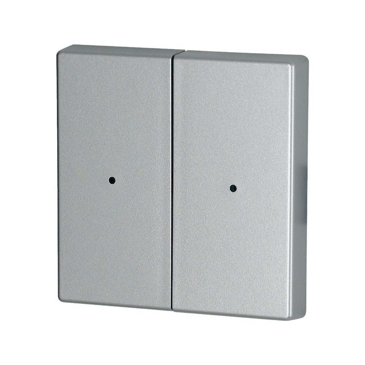 Eaton Electric - Dobbel vippe sølv 55x55mm LED - CWIZ-02/03-LED