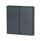 Eaton Electric - Dobbel vippe antrasitt 55x55mm LED - CWIZ-02/04-LED