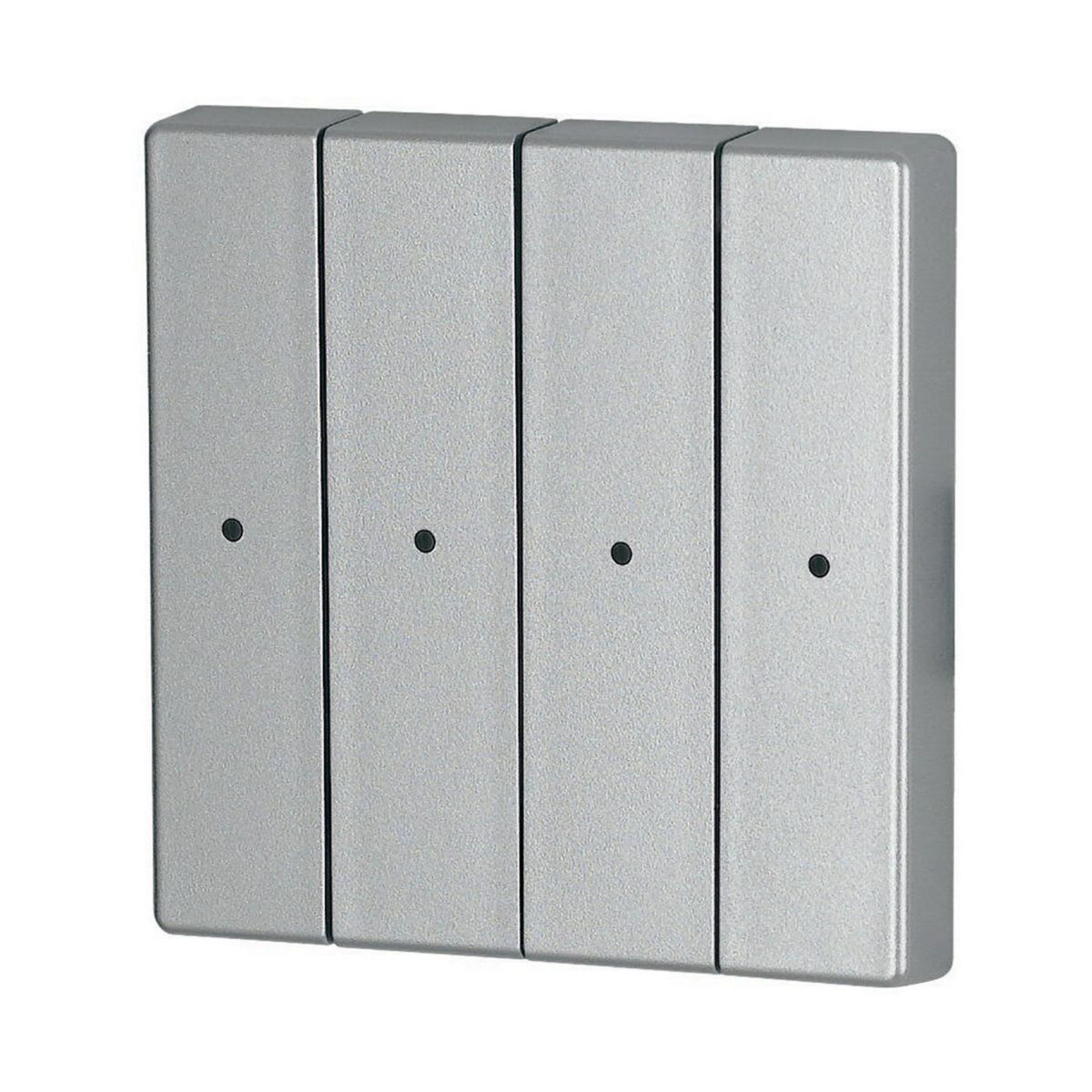 Eaton Electric - 4-felts vippe sølv 55x55mm LED - CWIZ-04/03-LED