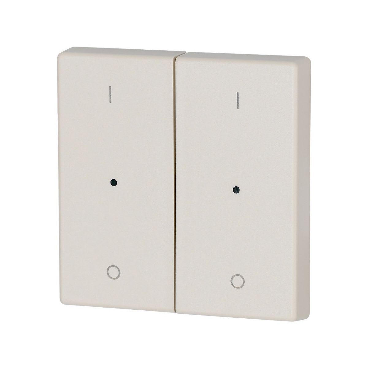 Eaton Electric - Dobbel vippe Krem 1/0 LED - CWIZ-02/12-LED
