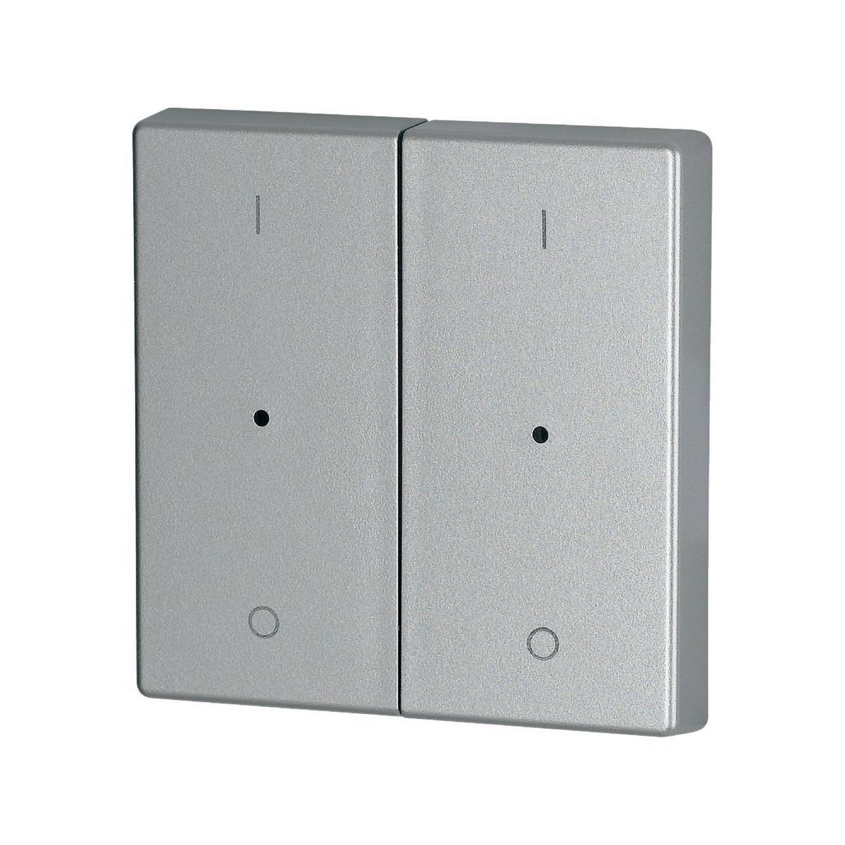 Eaton Electric - Dobbel vippe Sølv 1/0 LED - CWIZ-02/13-LED