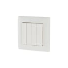 Eaton Electric - Alpinhvit, Dobbel vippe 55x55mm , O/N