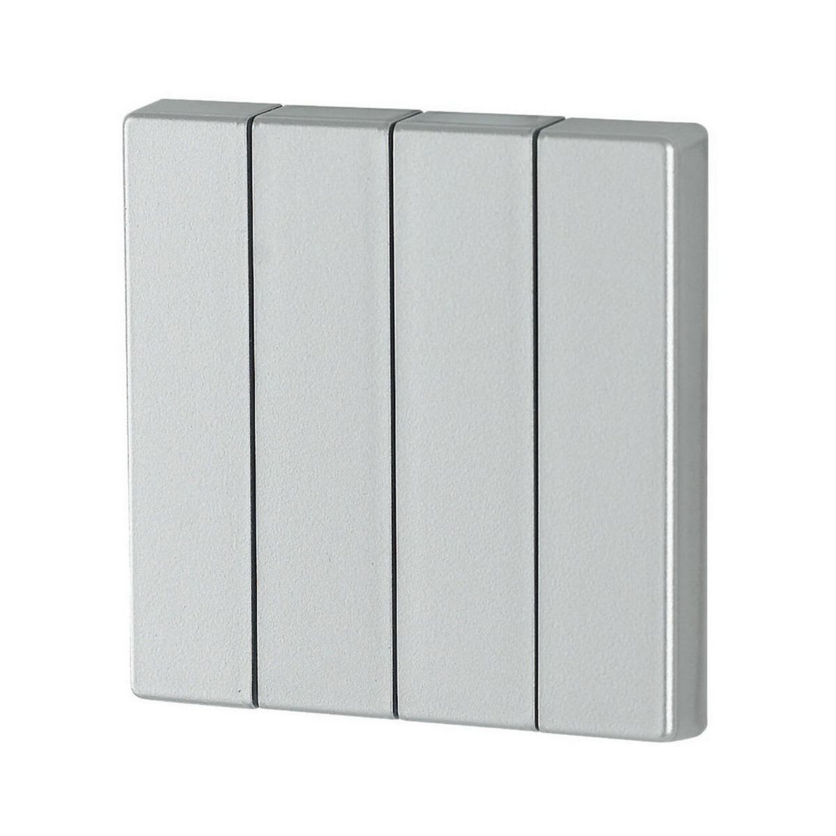 Eaton Electric - Glanset vippe sølv 4-felt - CWIZ-04/33