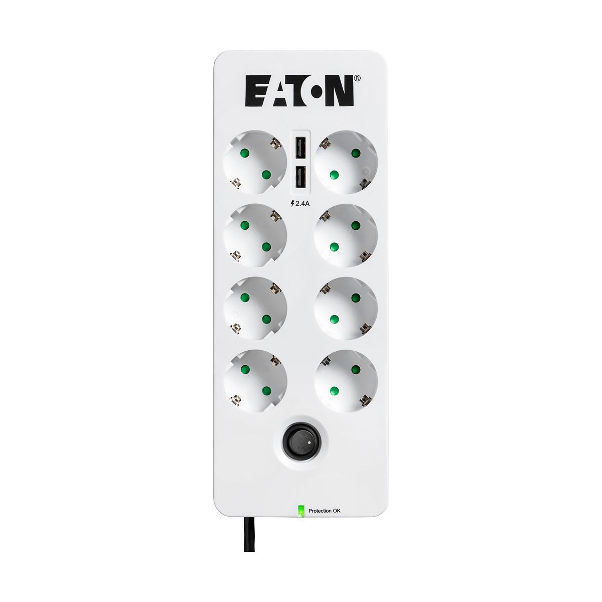 Eaton Electric - Eaton Protection Box 8 Tel@ USB DIN, pluggbart overspenningsvern