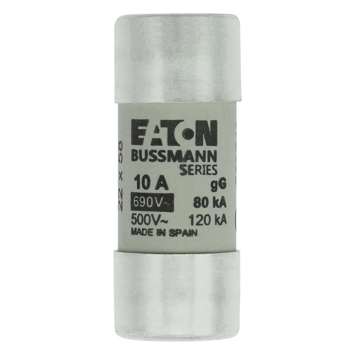 Eaton Electric - CYLINDRICAL FUSE 22 x 58 10A Sylindersikring 22 x 58 10A G