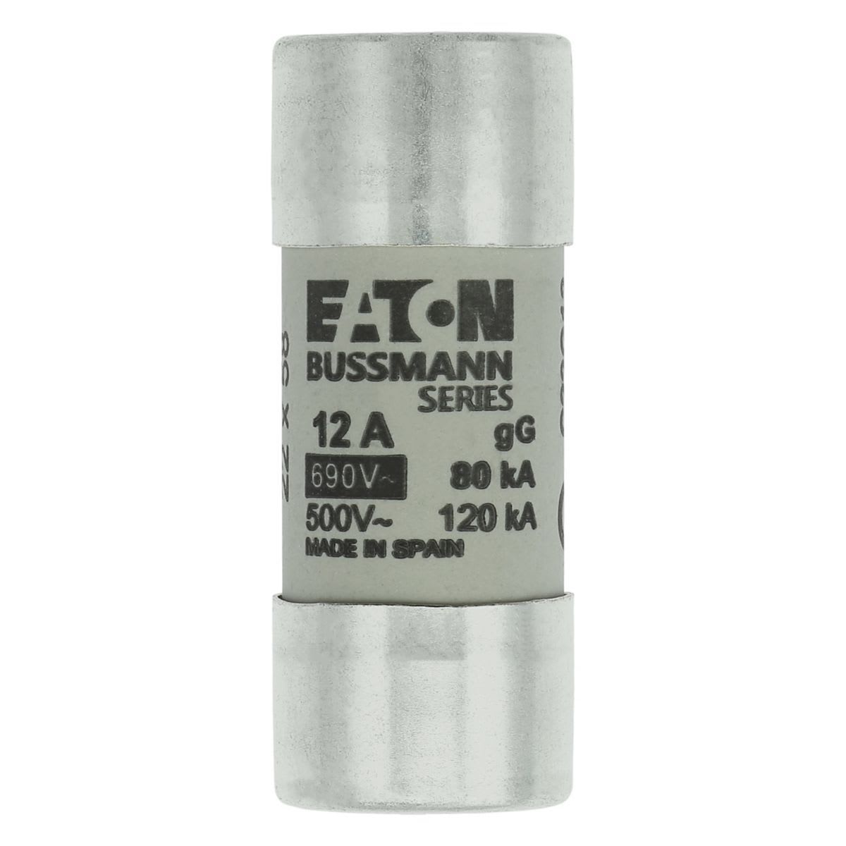 Eaton Electric - CYLINDRICAL FUSE 22 x 58 12A Sylindersikring 22 x 58 12A G