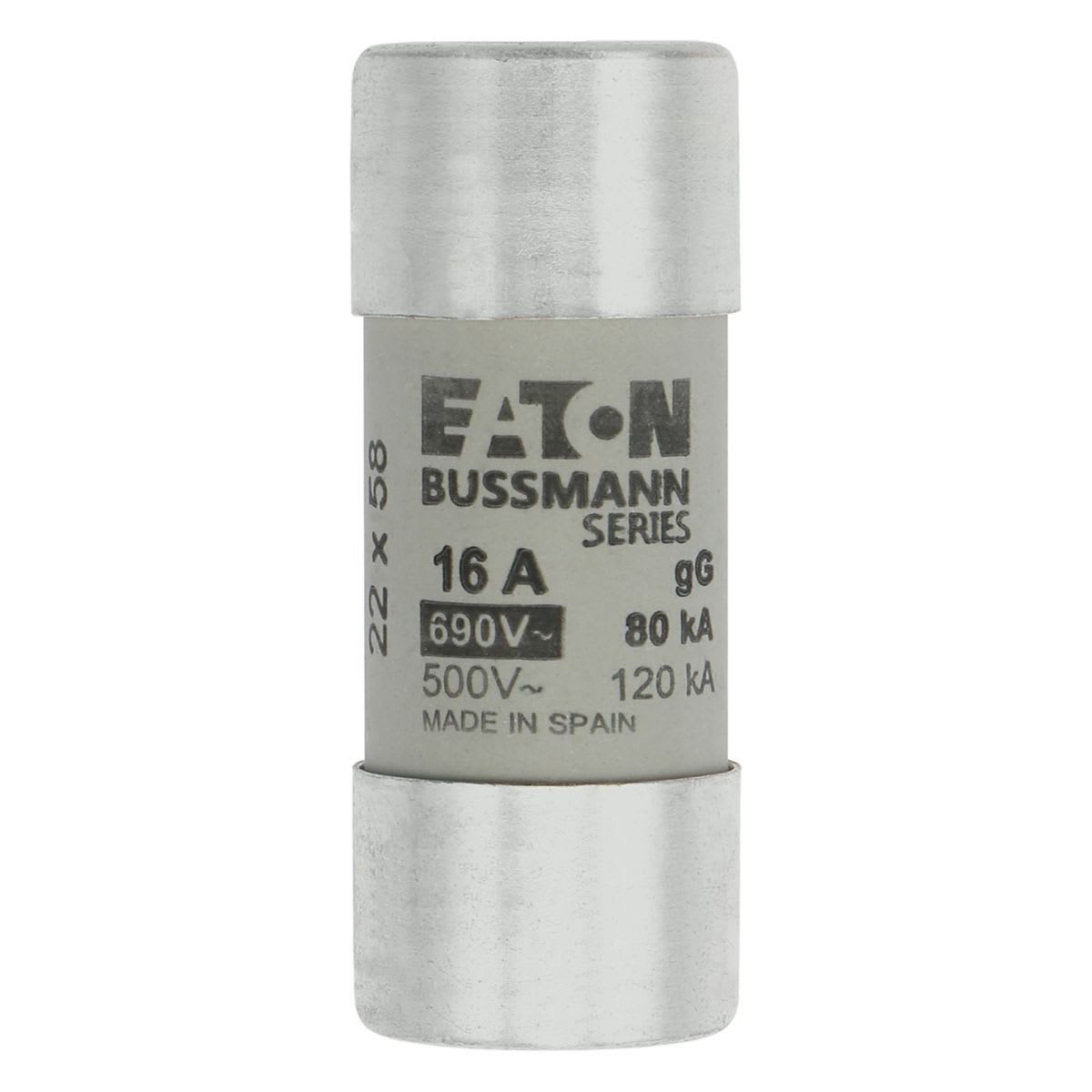 Eaton Electric - CYLINDRICAL FUSE 22 x 58 16A Sylindersikring 22 x 58 16A G