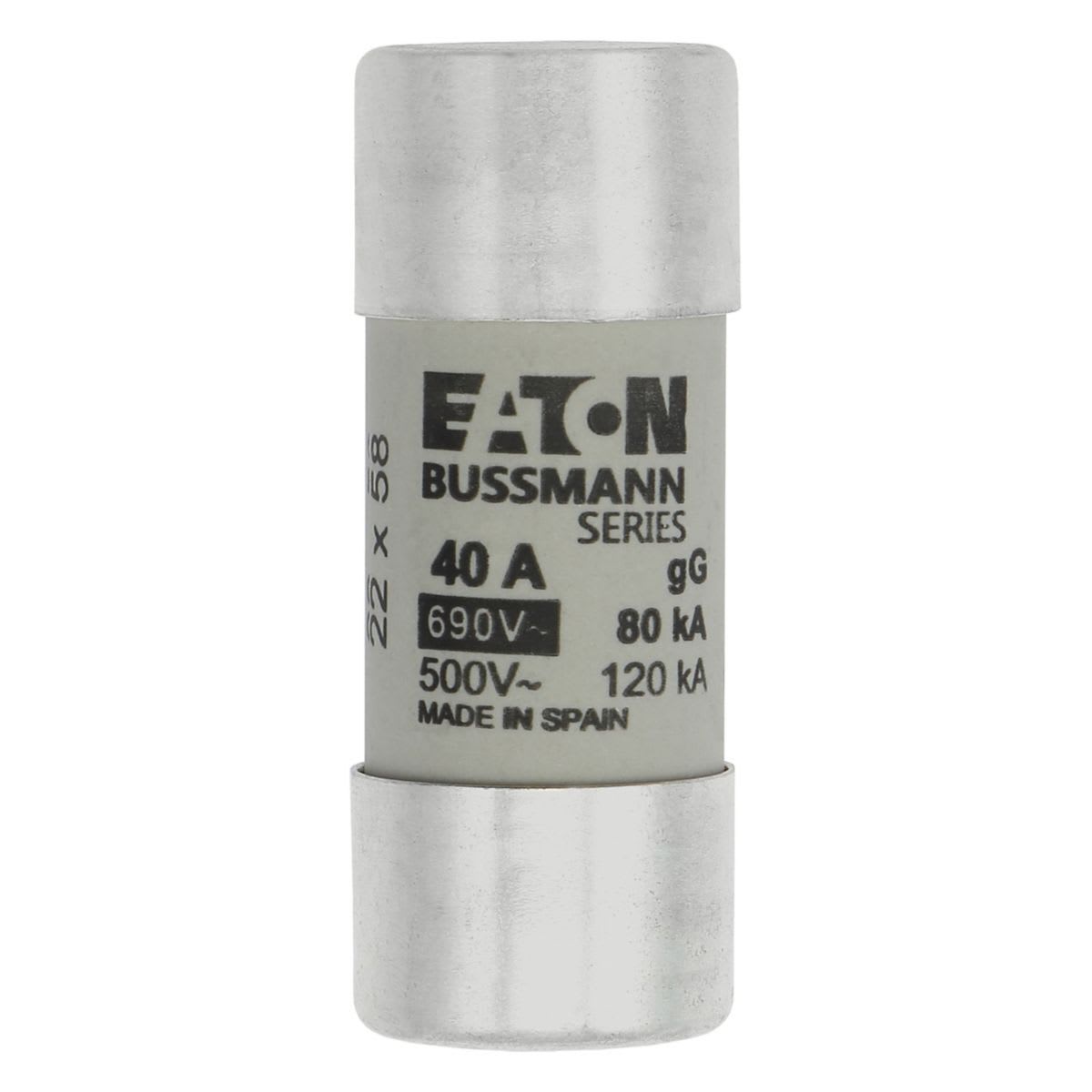 Eaton Electric - CYLINDRICAL FUSE 22 x 58 40A Sylindersikring 22 x 58 40A G