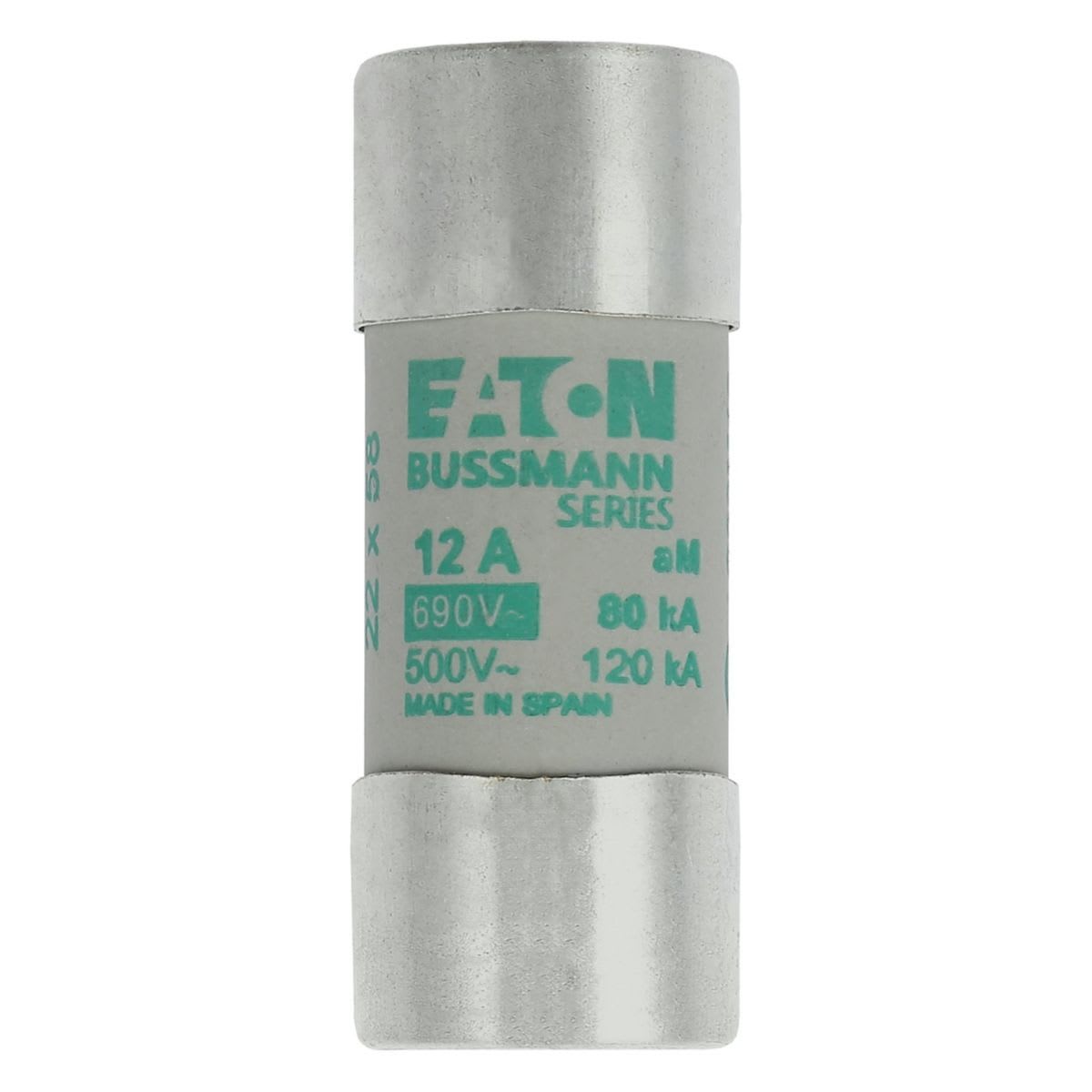 Eaton Electric - CYLINDRICAL FUSE 22 x 58 12A Sylindersikring 22 x 58 12A A