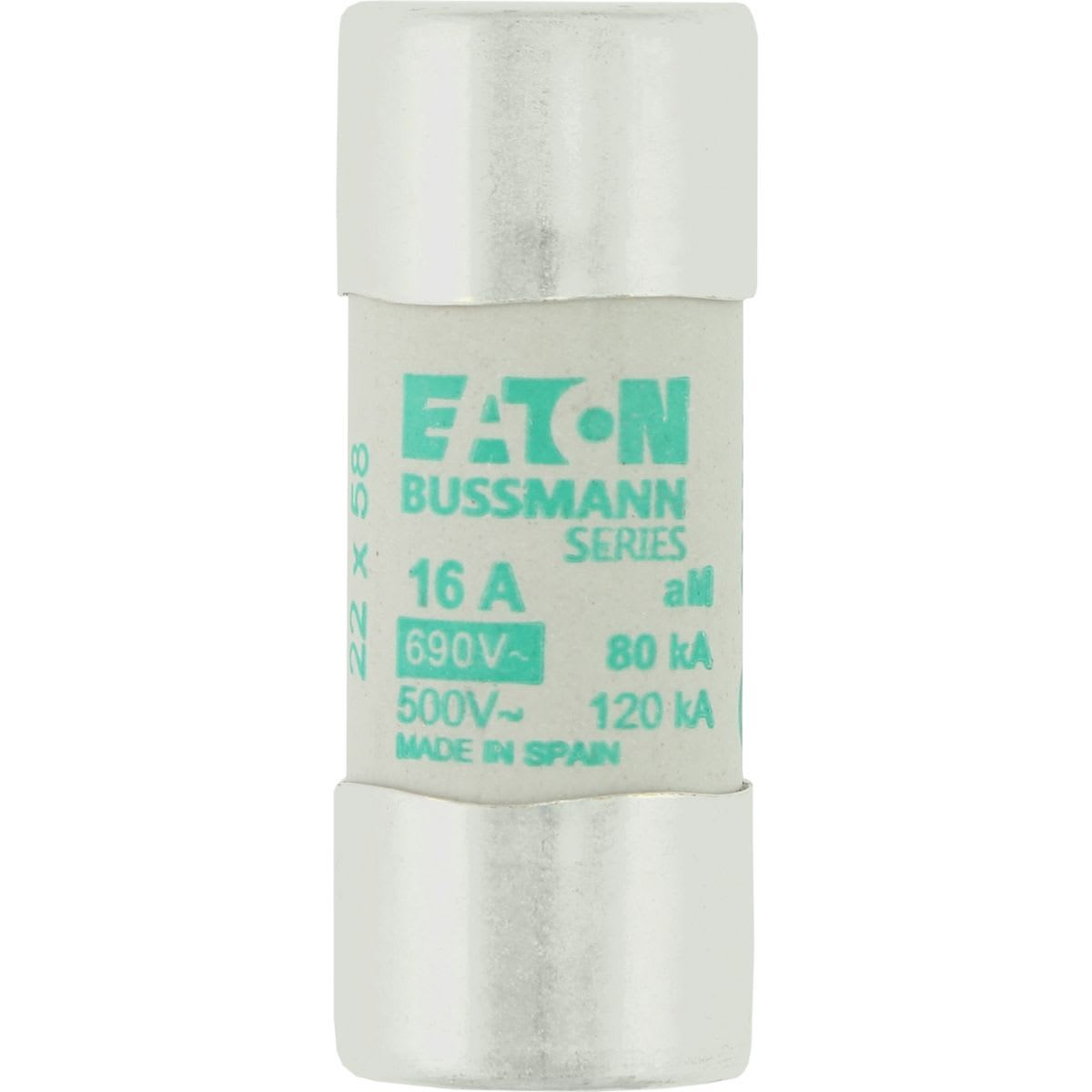 Eaton Electric - CYLINDRICAL FUSE 22 x 58 16A Sylindersikring 22 x 58 16A A