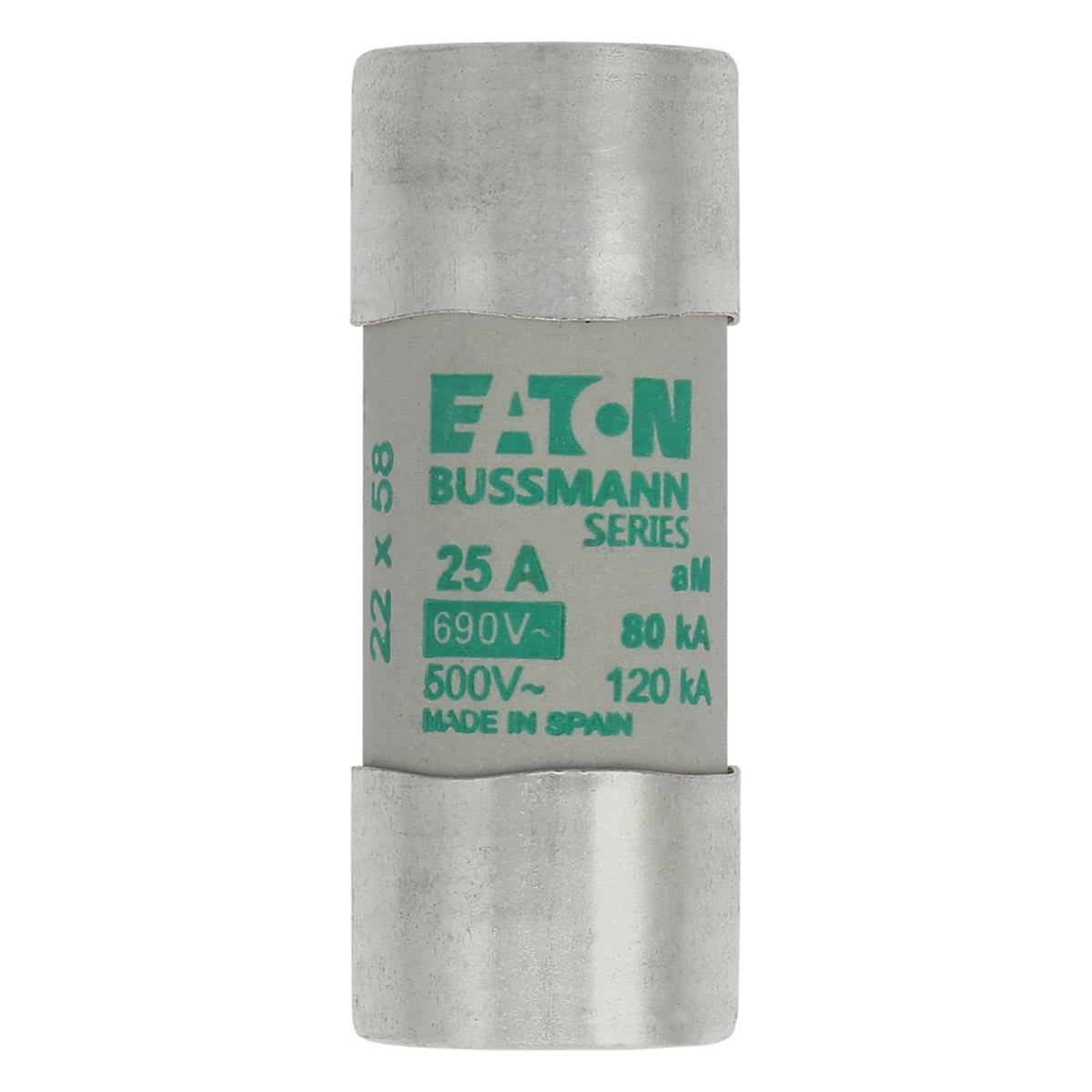 Eaton Electric - CYLINDRICAL FUSE 22 x 58 25A Sylindersikring 22 x 58 25A A