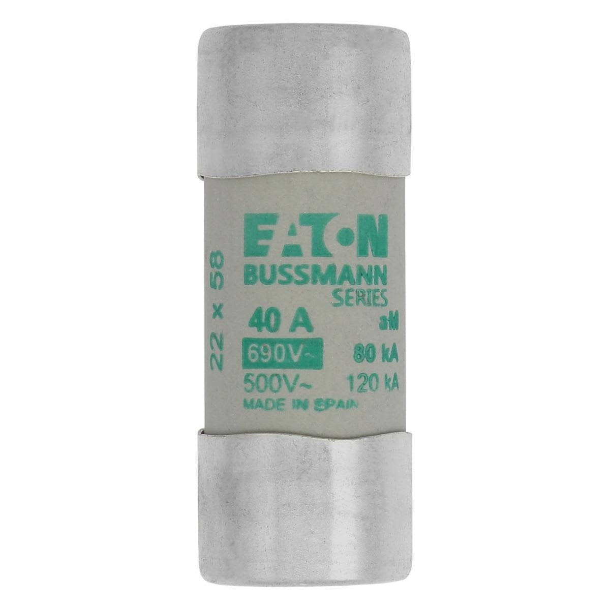 Eaton Electric - CYLINDRICAL FUSE 22 x 58 40A Sylindersikring 22 x 58 40A A