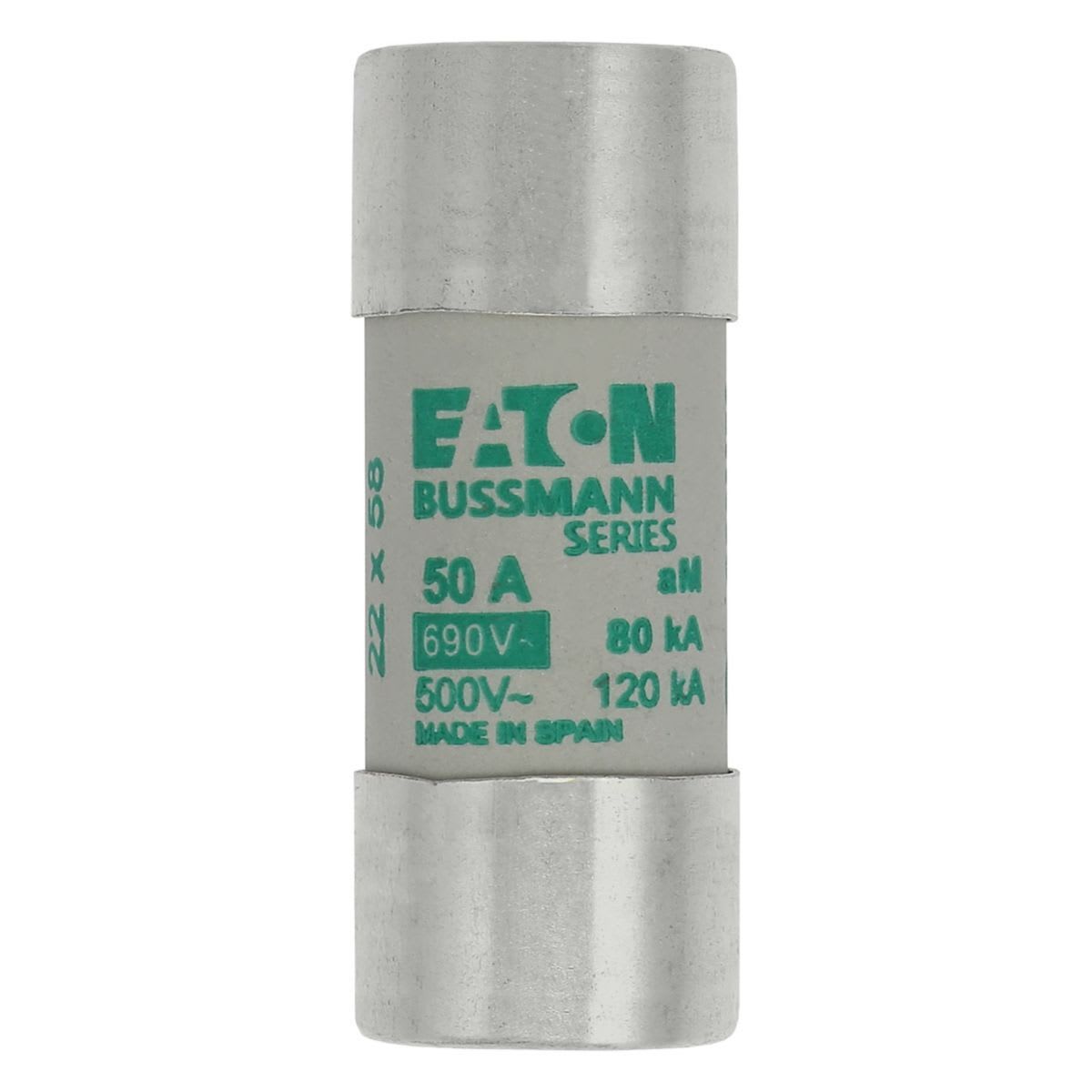 Eaton Electric - CYLINDRICAL FUSE 22 x 58 50A Sylindersikring 22 x 58 50A A