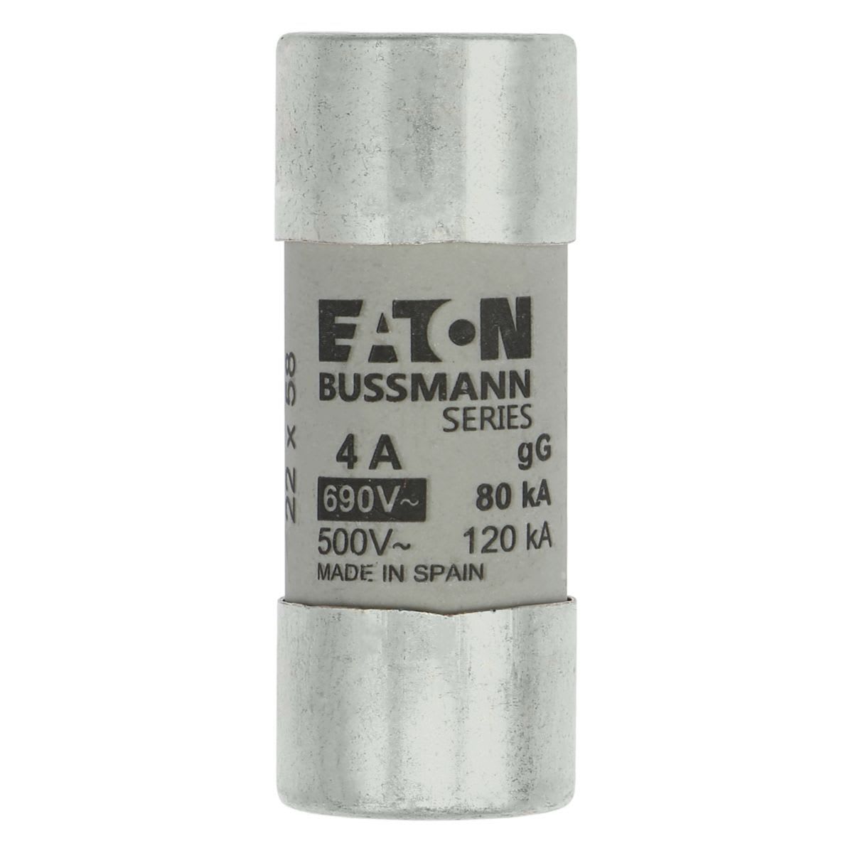 Eaton Electric - CYLINDRICAL FUSE 22 x 58 4A G Sylindersikring 22 x 58 4A GG