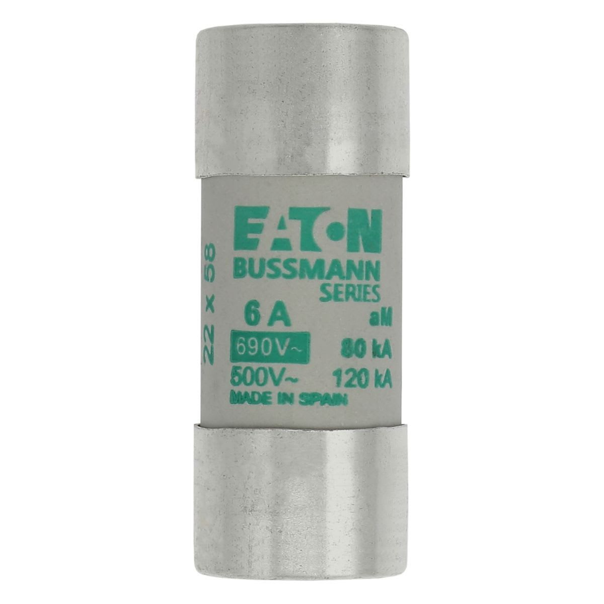 Eaton Electric - CYLINDRICAL FUSE 22 x 58 6A A Sylindersikring 22 x 58 6A AM