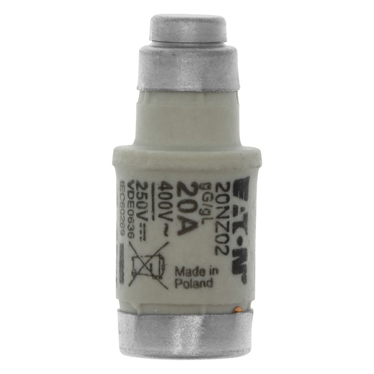 Eaton Electric - FUSE-D02 20A T GL/GG 400VAC E Sikring-D02 20A T GL/GG 400VA
