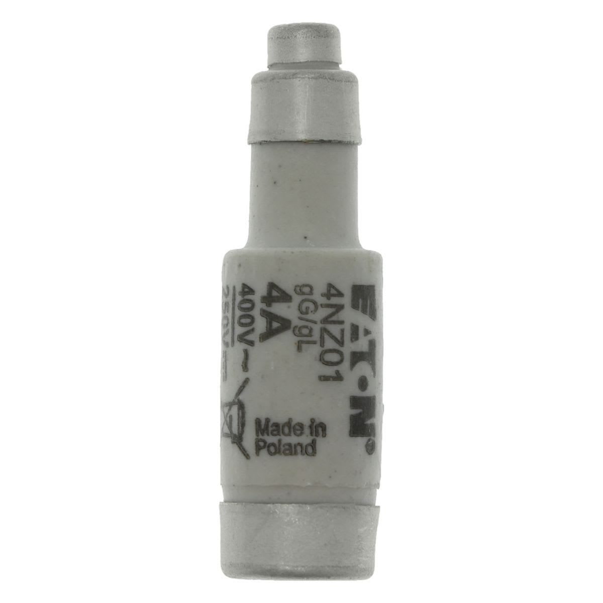 Eaton Electric - FUSE-D01 4A T GL/GG 400VAC E14 Sikring-D01 4A T GL/GG 400VAC