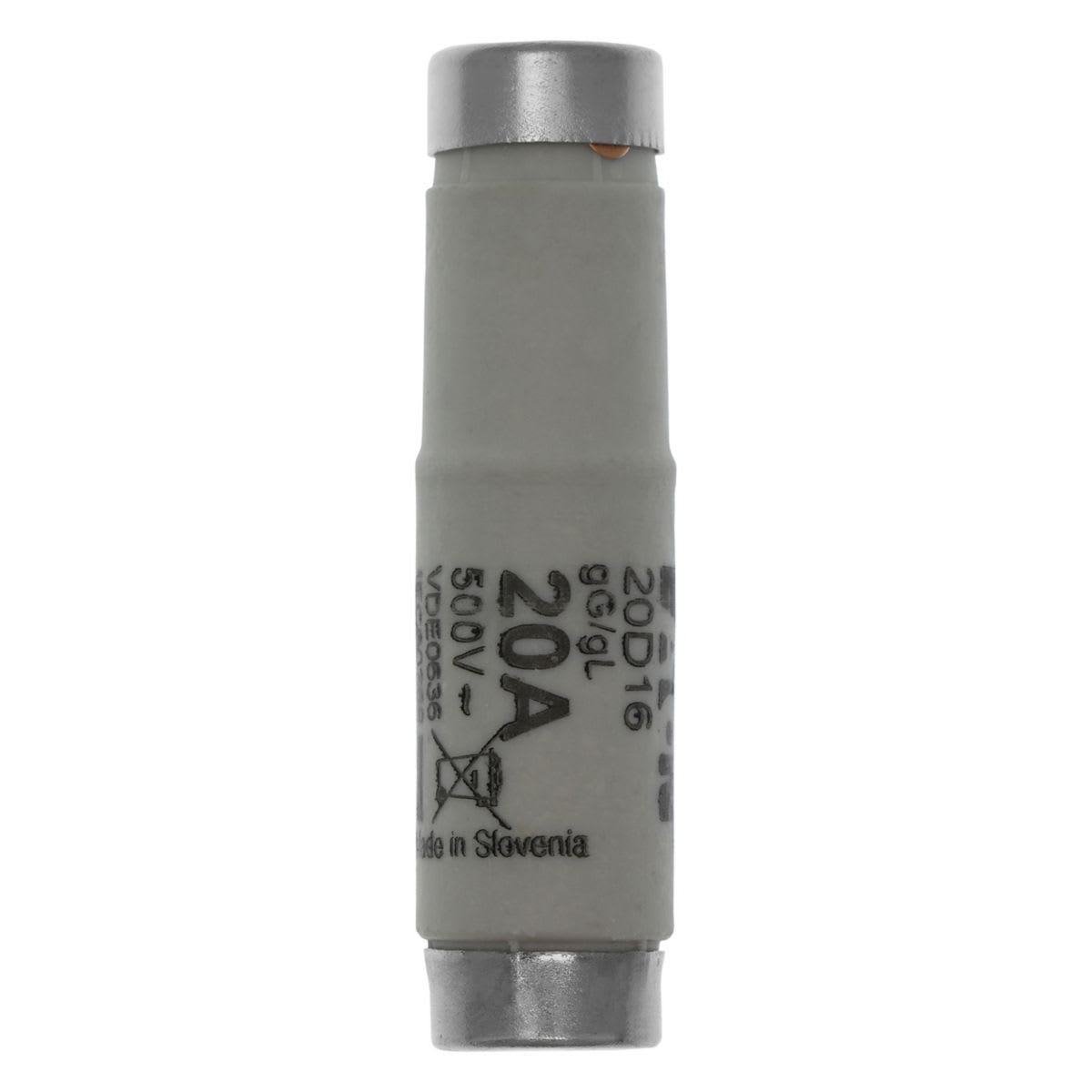 Eaton Electric - FUSE-D1 20A T GL/GG 500VAC E16 Sikring-D1 20A T GL/GG 500VAC