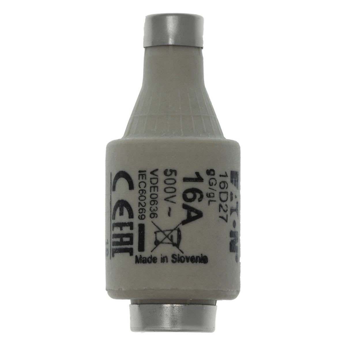 Eaton Electric - FUSE-D2 16A T GL/GG 500VAC E27 Sikring-D2 16A T GL/GG 500VAC