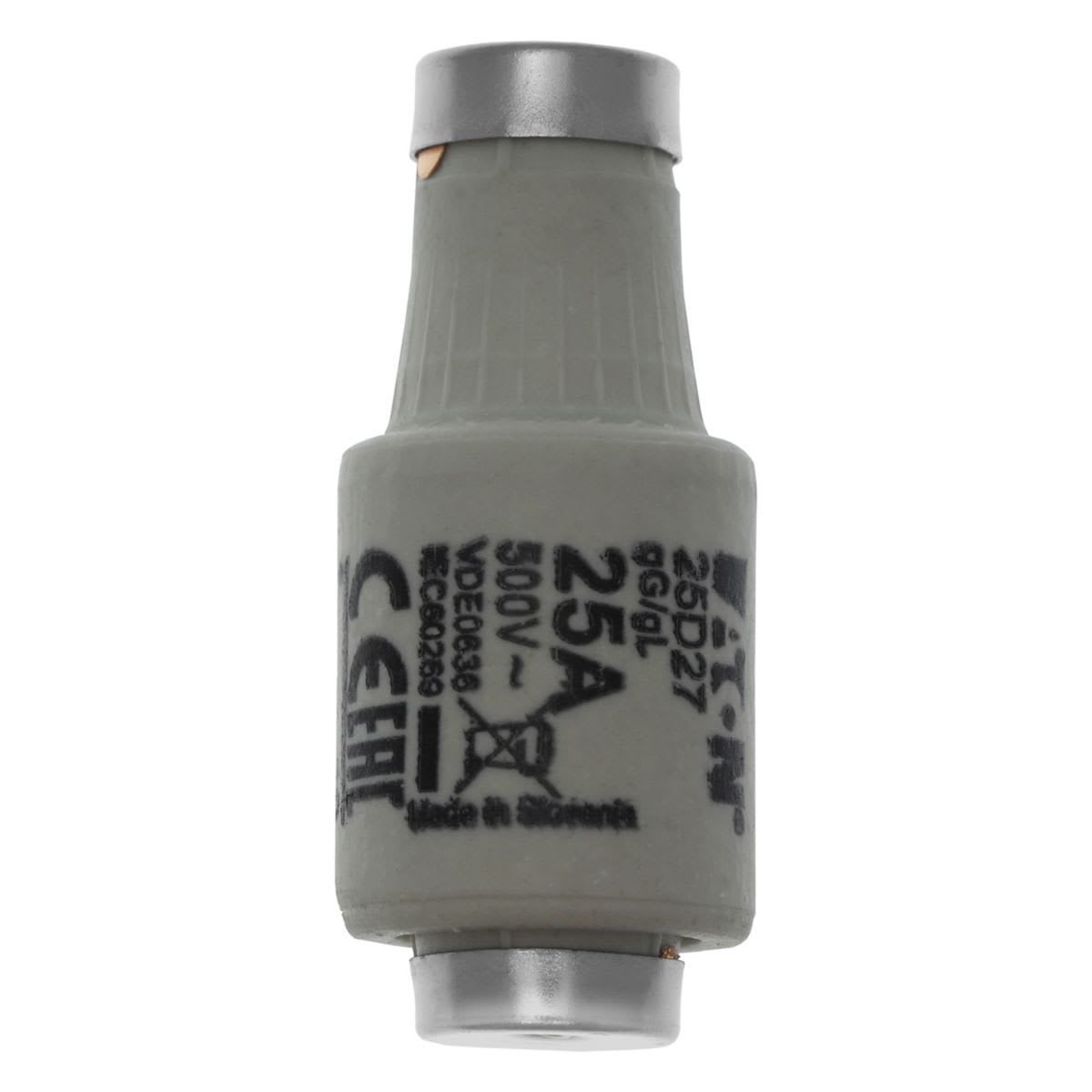 Eaton Electric - FUSE-D2 25A T GL/GG 500VAC E27 Sikring-D2 25A T GL/GG 500VAC
