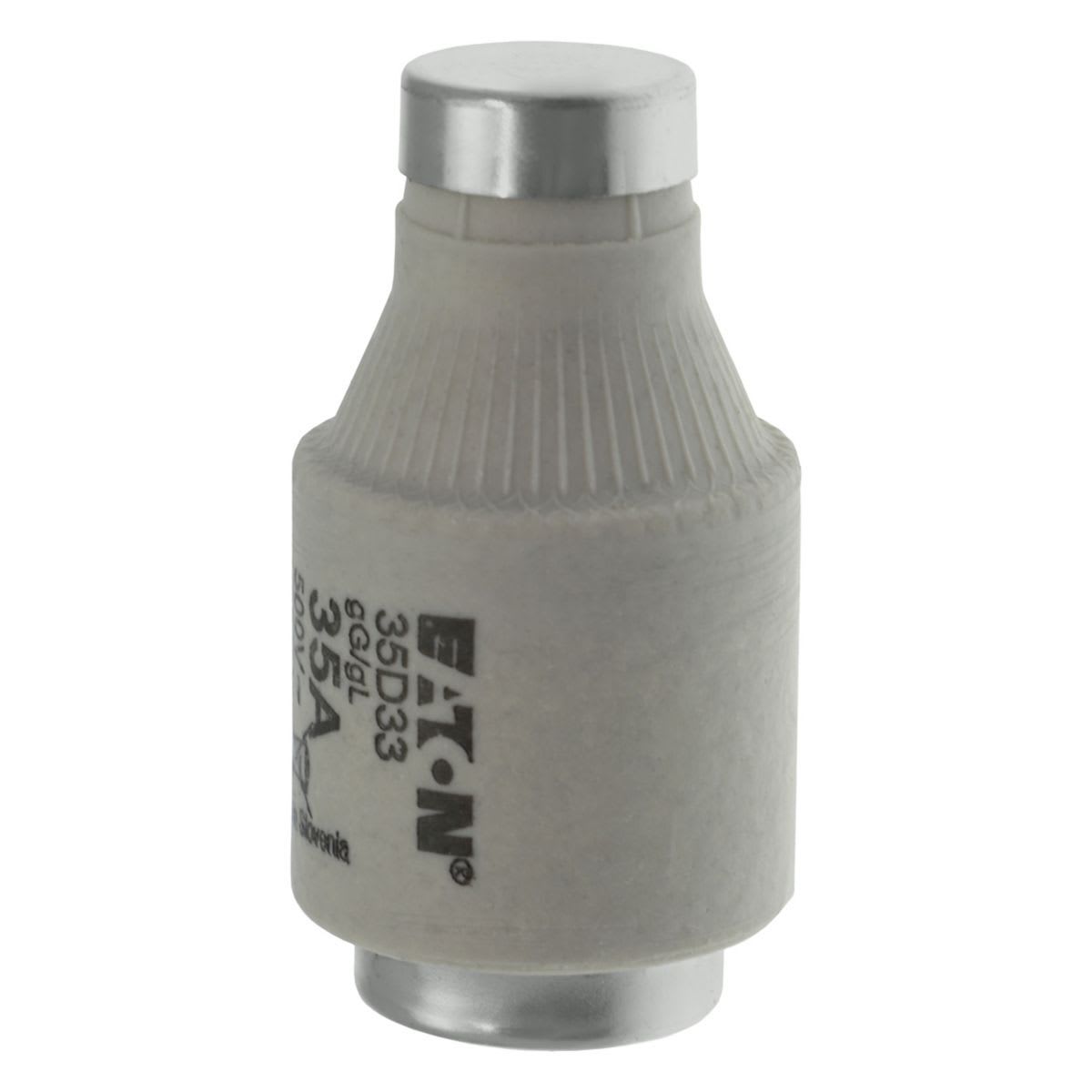 Eaton Electric - FUSE-D3 35A T GL/GG 500VAC E33 Sikring-D3 35A T GL/GG 500VAC
