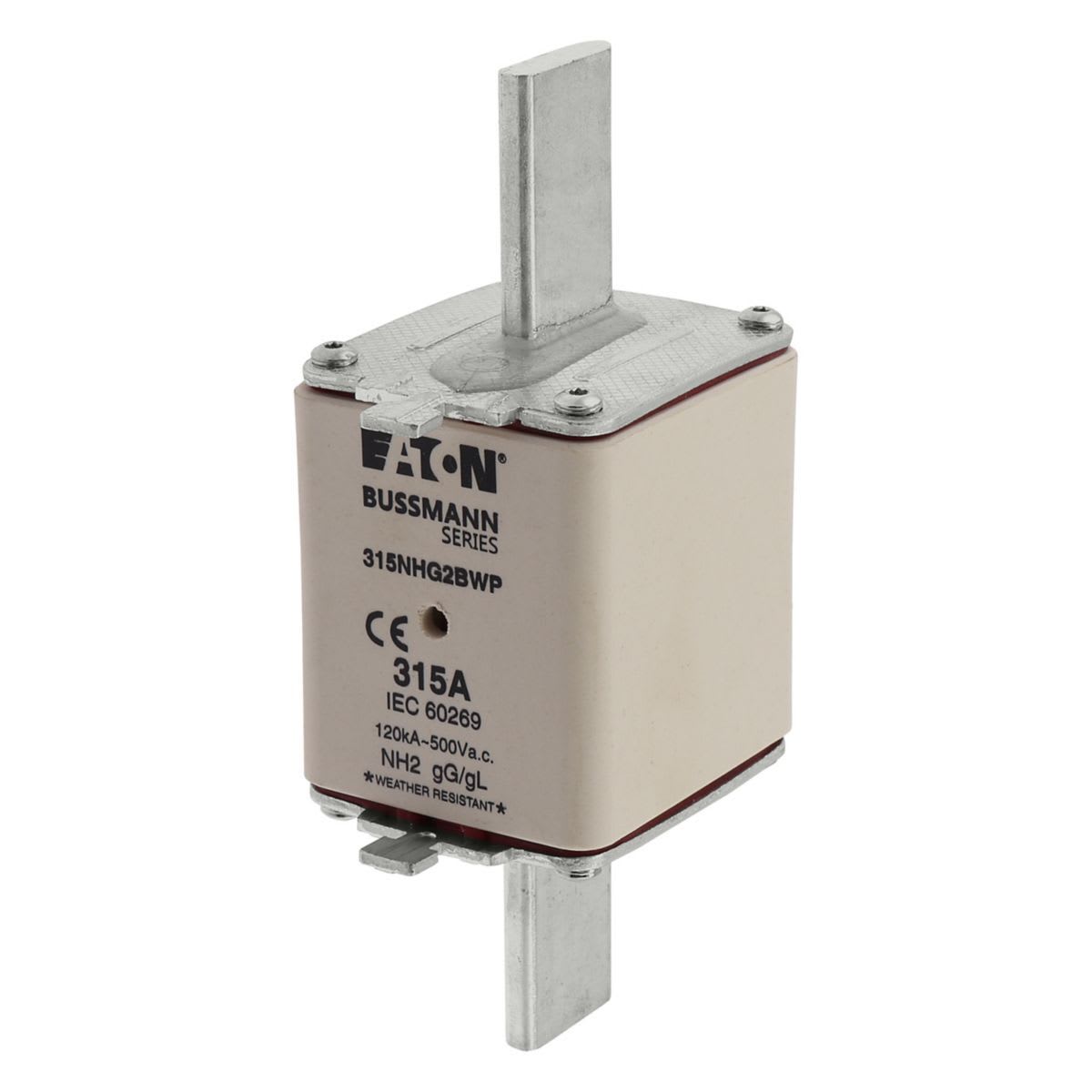 Eaton Electric - Smeltesikring, LV, 315 A, AC 500 V, NH2, gL/gG, IEC, Værbestandig