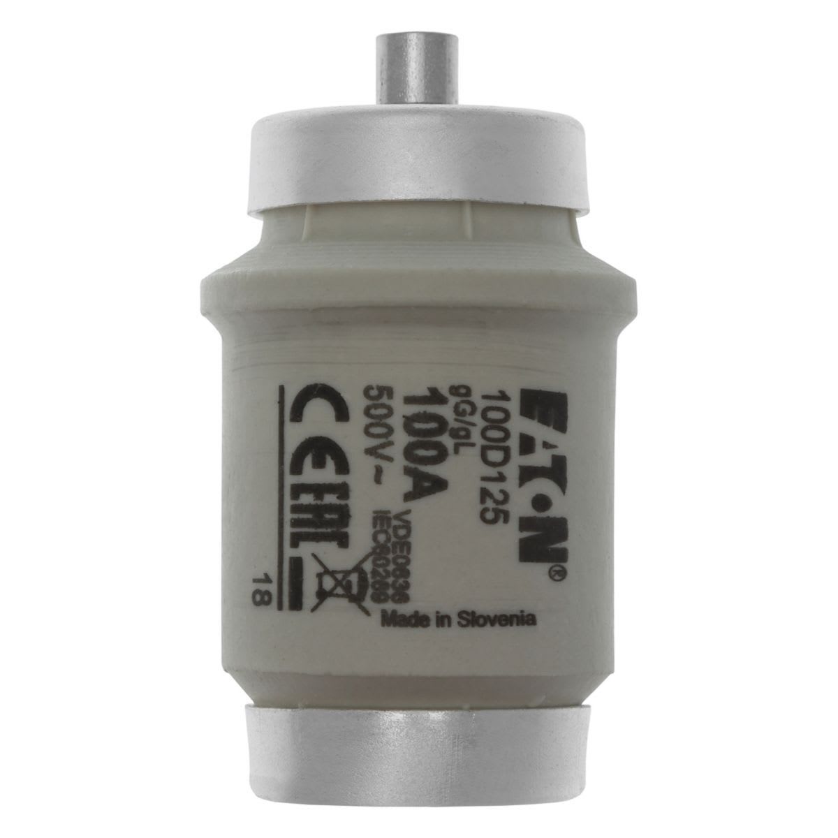 Eaton Electric - Sikring, LV, 100 A, AC 500 V, D4, gL/gG, IEC, tidsforsinket