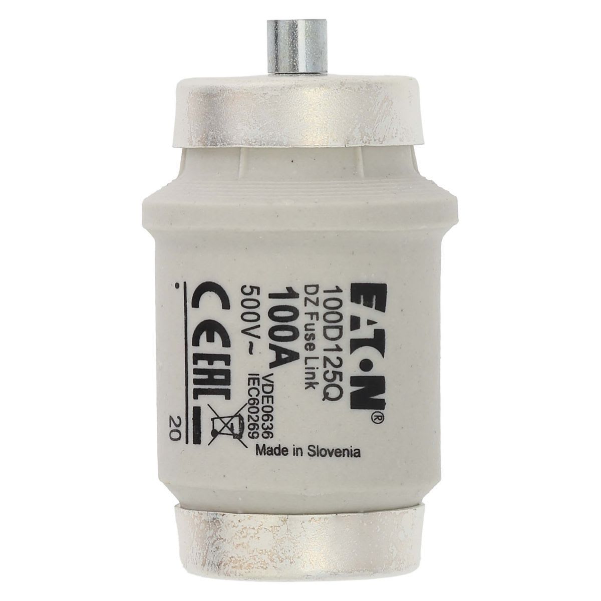 Eaton Electric - Sikring, LV, 100 A, AC 500 V, D4, gR, IEC, kvikk
