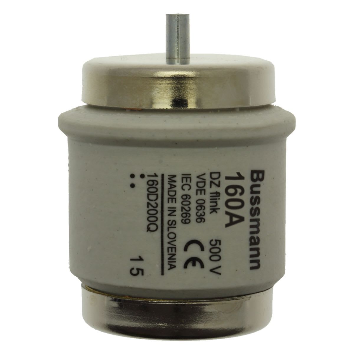Eaton Electric - Sikring, lavspenning, 160 A, AC 500 V, D5, 56 x 46 mm, gR, DIN, IEC, kvikk