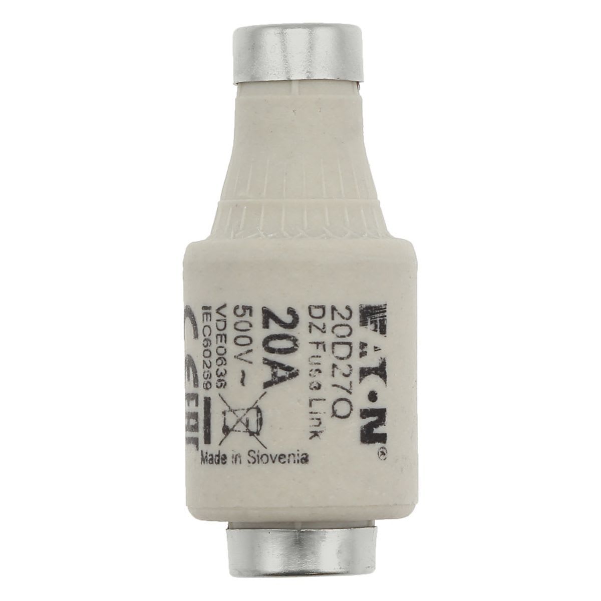 Eaton Electric - Sikring, LV, 20 A, AC 500 V, D2, gR, IEC, kvikk
