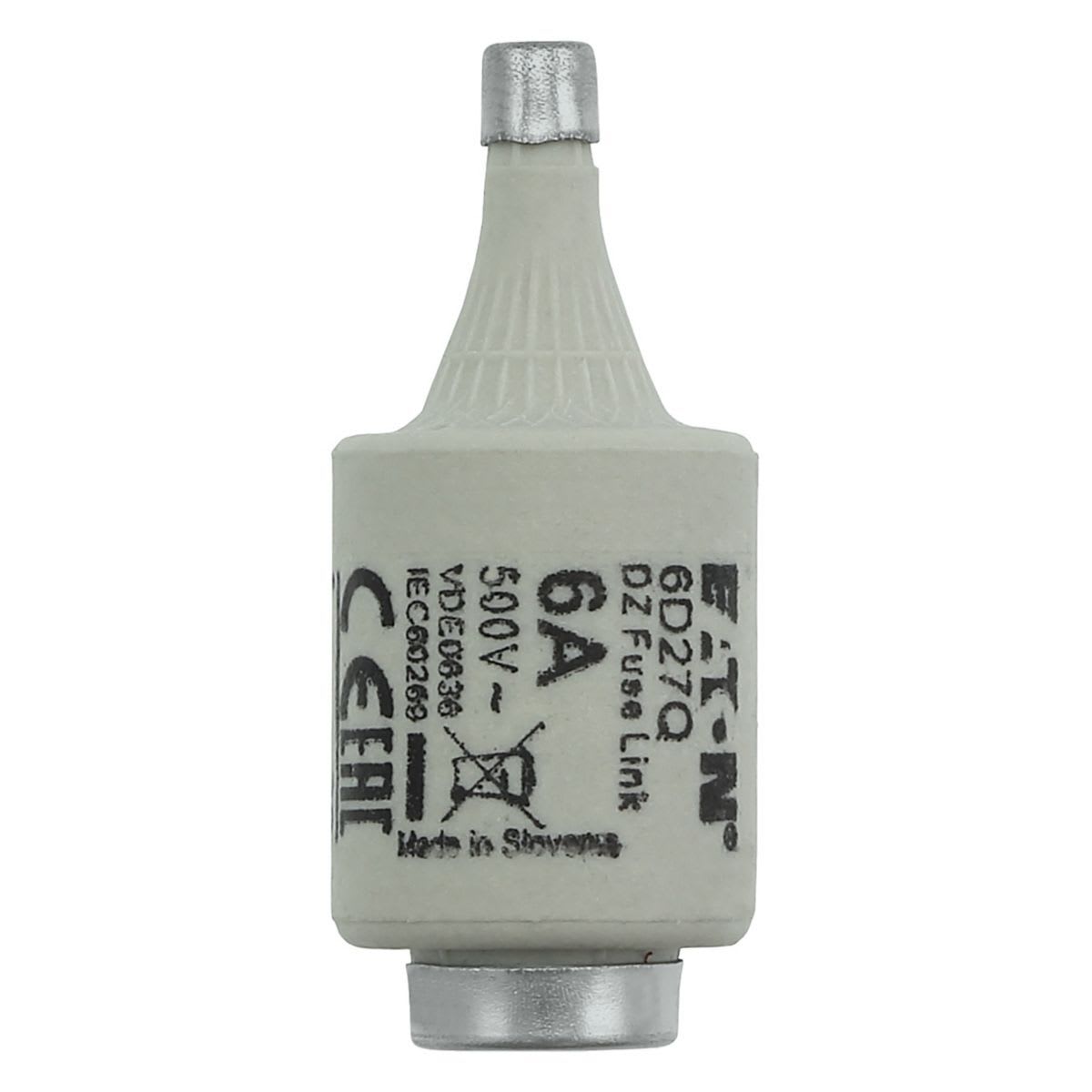 Eaton Electric - Sikring, LV, 6 A, AC 500 V, D2, gR, IEC, kvikk