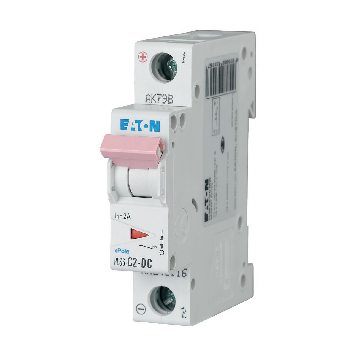 Eaton Electric - PLS6-C2-DC-MW Elementautomat 2A 1P/C DC