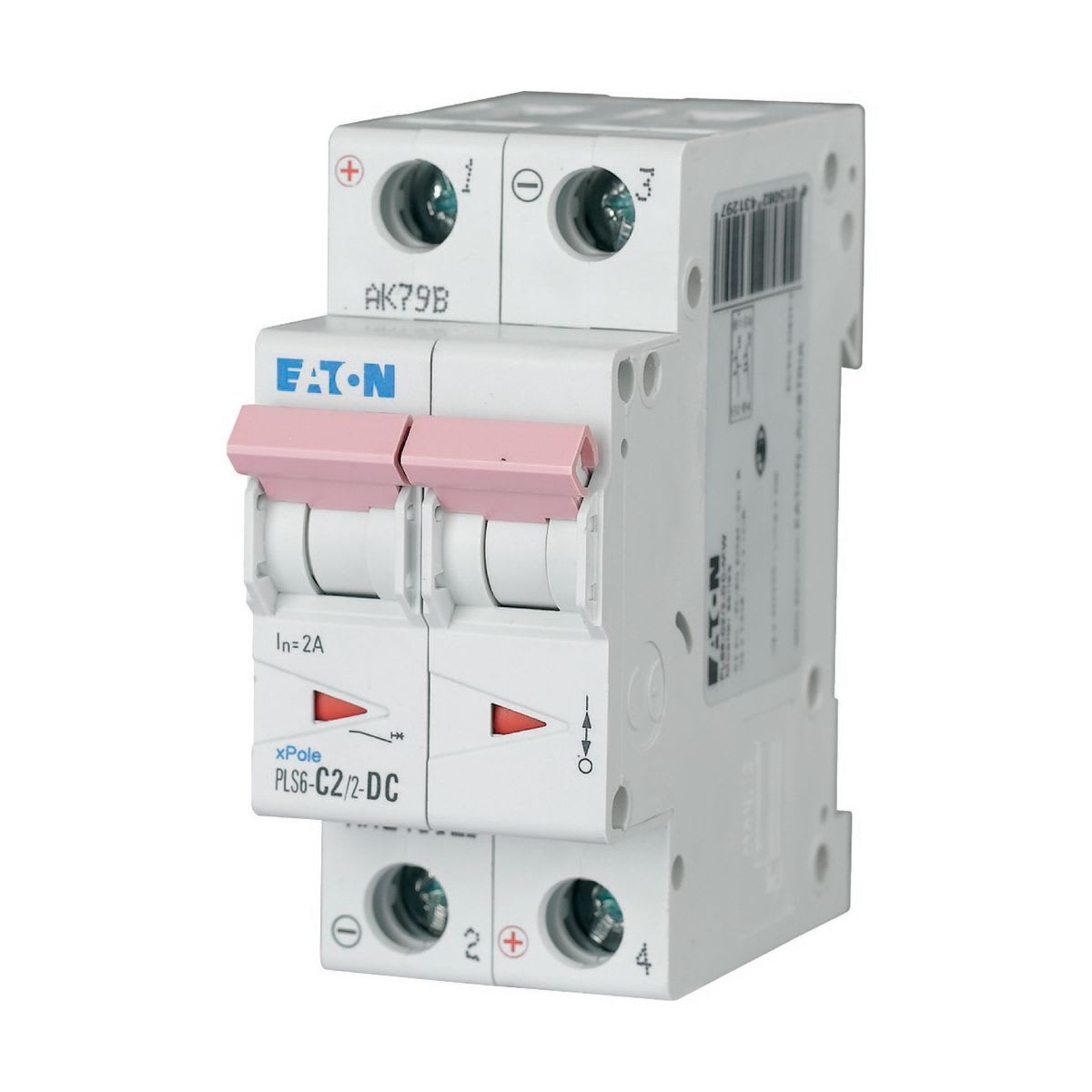 Eaton Electric - PLS6-C2/2-DC-MW Elementautomat 2A 2P/C DC