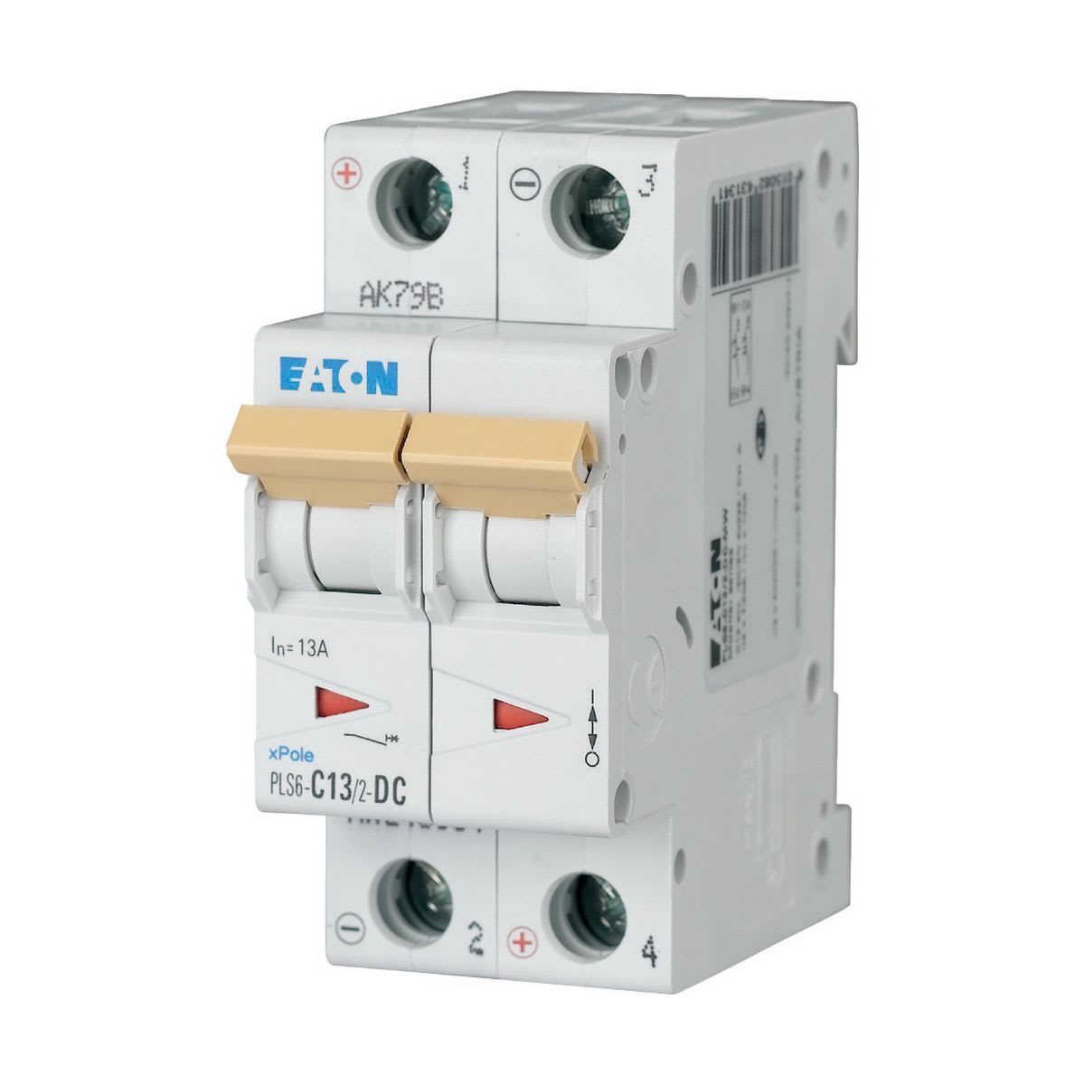 Eaton Electric - PLS6-C13/2-DC-MW Elementautomat 13A 2P/C DC