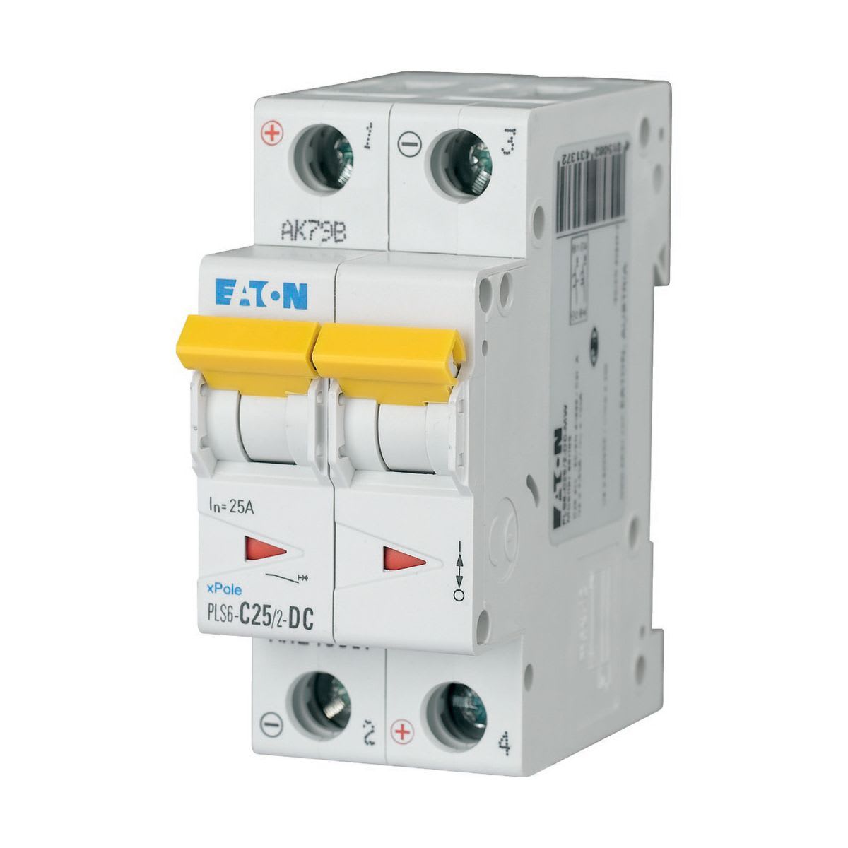 Eaton Electric - PLS6-C25/2-DC-MW Elementautomat 25A 2P/C DC