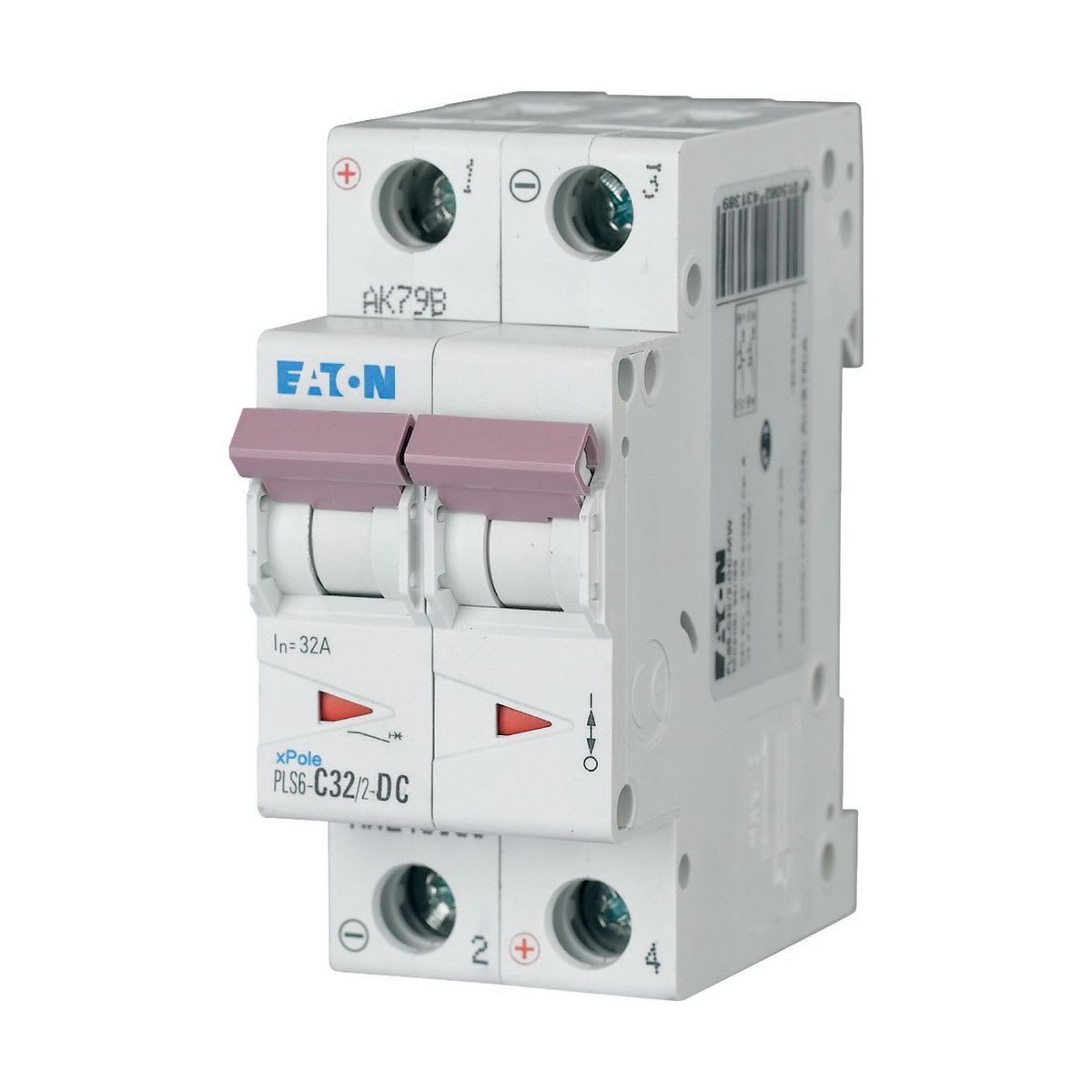 Eaton Electric - PLS6-C32/2-DC-MW Elementautomat 32A 2P/C DC