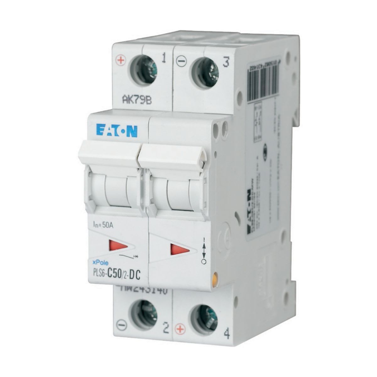 Eaton Electric - PLS6-C50/2-DC-MW Elementautomat 50A 2P/C DC