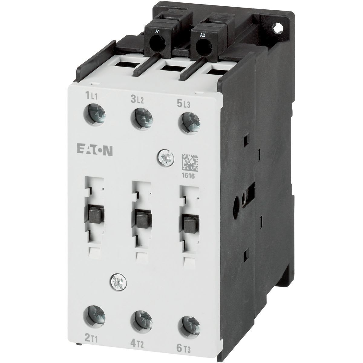 Eaton Electric - Kontaktor, 3 pol, 380 V 400 V: 30 kW, 24 V DC, DC betjent, Skruklemmer