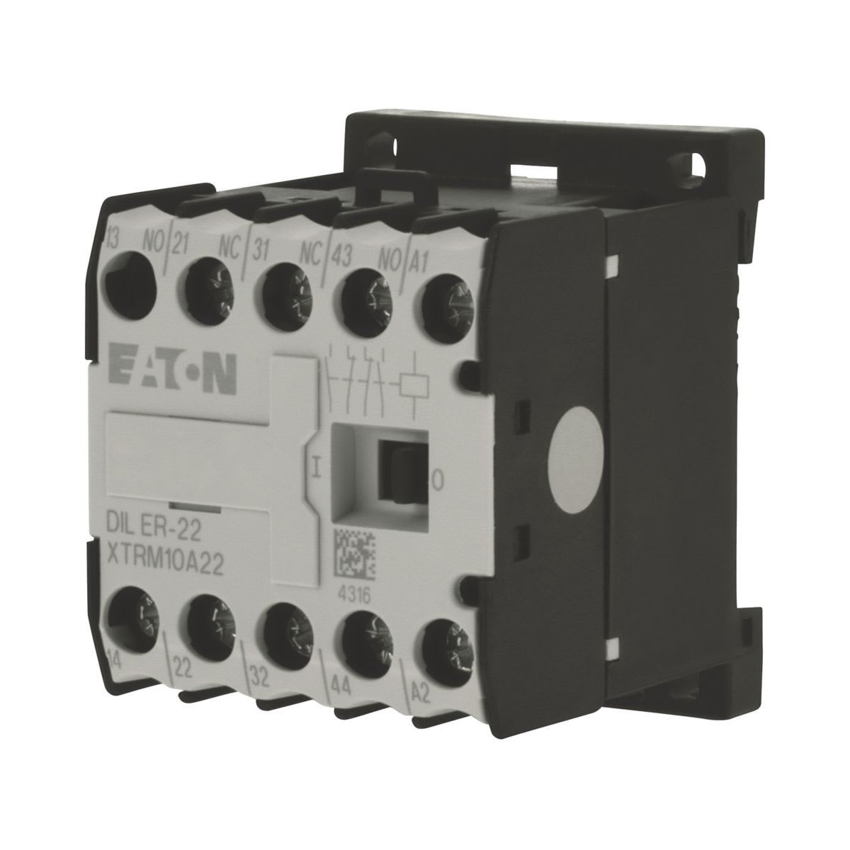 Eaton Electric - Hjelpekontaktor, 110 V 50 Hz, 120 V 60 Hz, N/O = Normalt åpen: 2 N/O, N/C = Normalt lukket: 2 NC