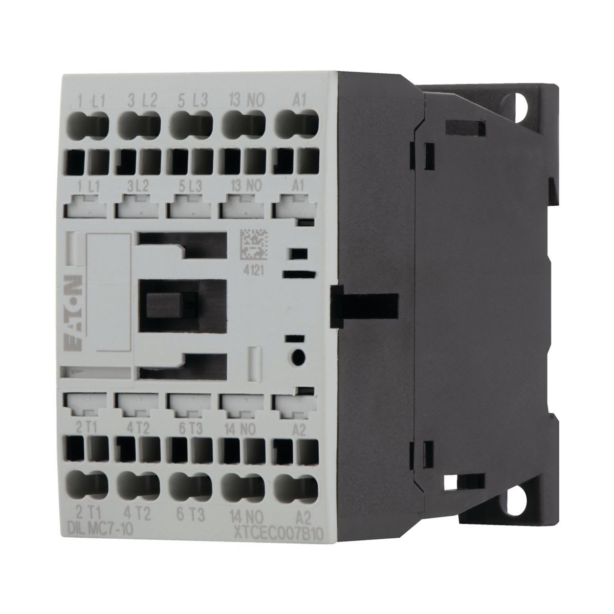 Eaton Electric - Kontaktor, 3 polet, 380 V 400 V 3 kW, 1 N/O, 110 V 50 Hz, 120 V 60 Hz, Fjærklemmer