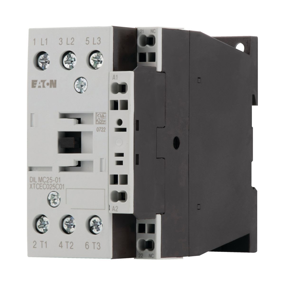 Eaton Electric - Kontaktor, 3 poler, 400V 11 kW, 1 NC, RDC 24: 24 - 27 V DC