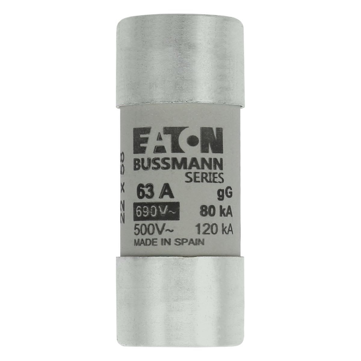 Eaton Electric - CYLINDRICAL FUSE 22 x 58 63A G